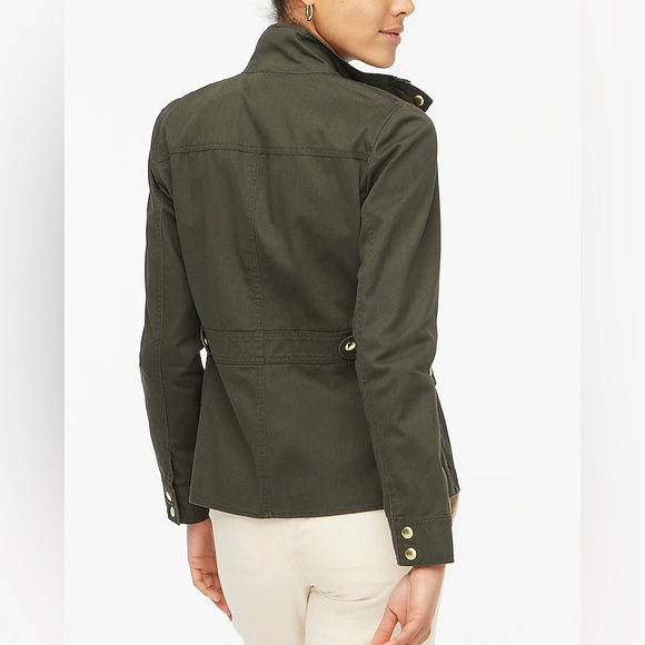 J. Crew Relaxed Boyfriend Field Military Olive Green Jacket - XS - Picture 3 of 12